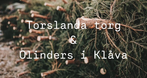 Försäljning av Julgranar vid Torslanda Torg och Olinders i Klåva